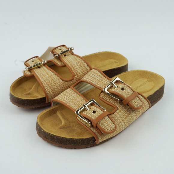 New CREWCUTS JCREW Girls Size 11 K11 Buckle-Strap Sandals in Natural $65 BT233 - Picture 4 of 5